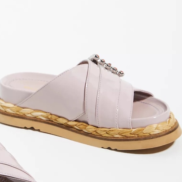 Anthropologie Bruno Premi Cross-Strap Jeweled Platform Sandals - Picture 8 of 12